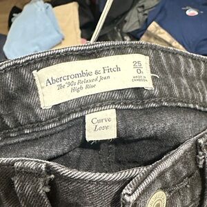 Abercrombie & Fitch Dark Gray Curve Love Jeans